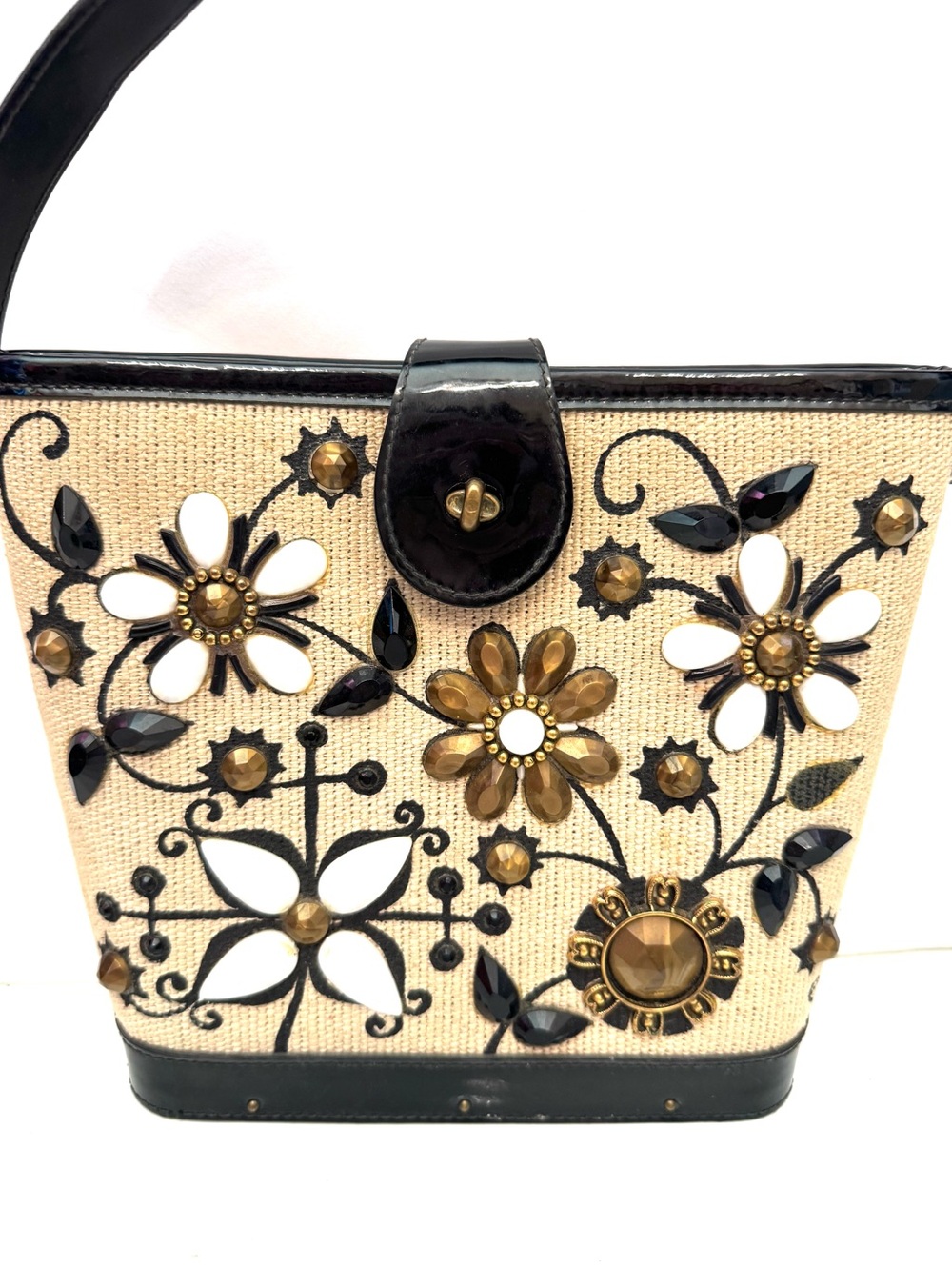 Vintage Enid Collins 60s Jeweled Small Bag Purse